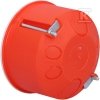 Puszka podtynkowa PO-70, do ścian karton-gips, pomarańczowa POMARAŃCZ. 0204-00